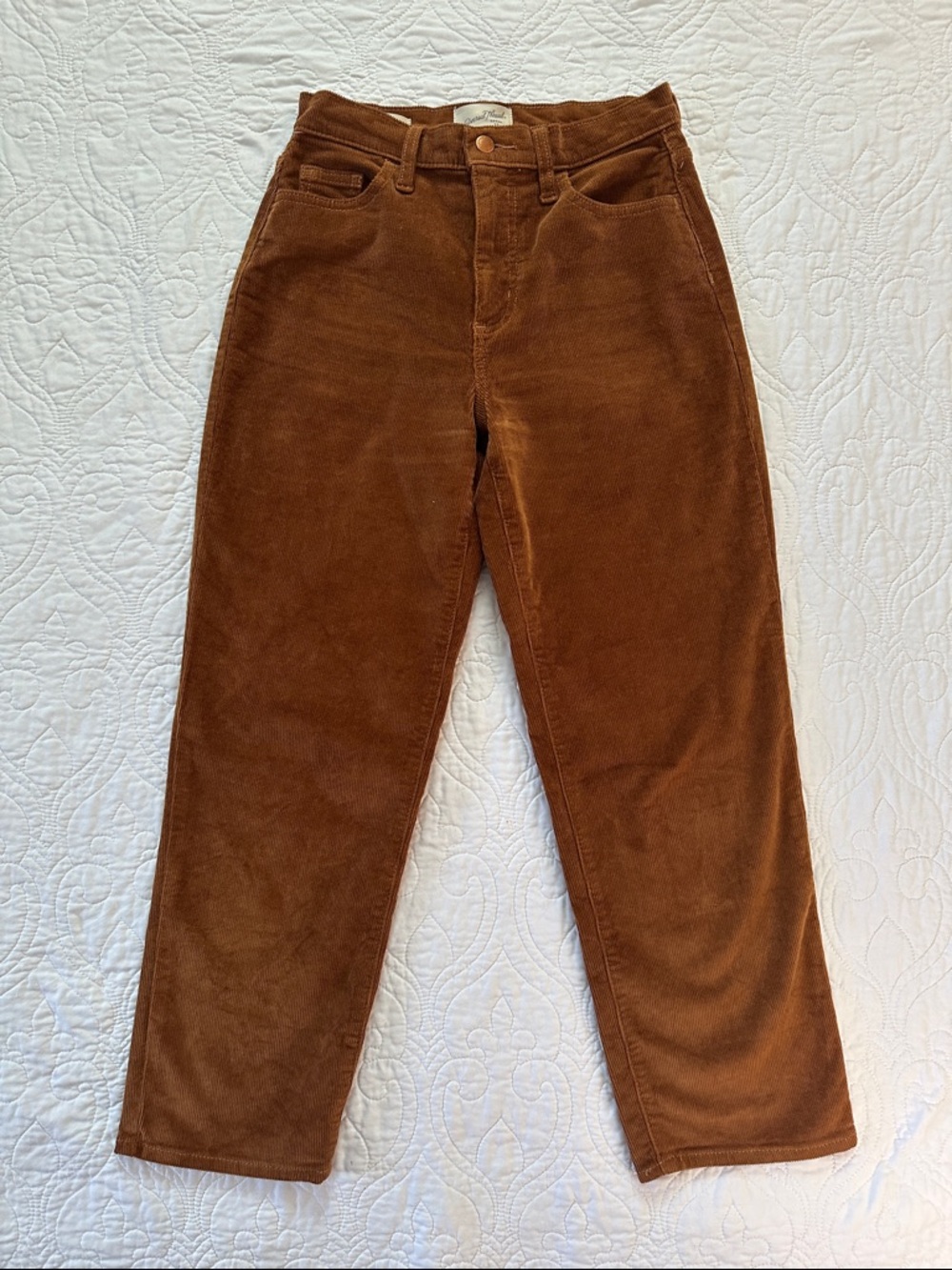 Universal Thread Rust Brown Corduroy Vintage Straight Pants size 0/25R